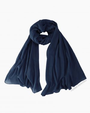 Navy Chiffon Hijab Navy Chiffon Hijab