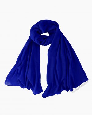 Royal Blue Chiffon Hijab Royal Blue Chiffon Hijab