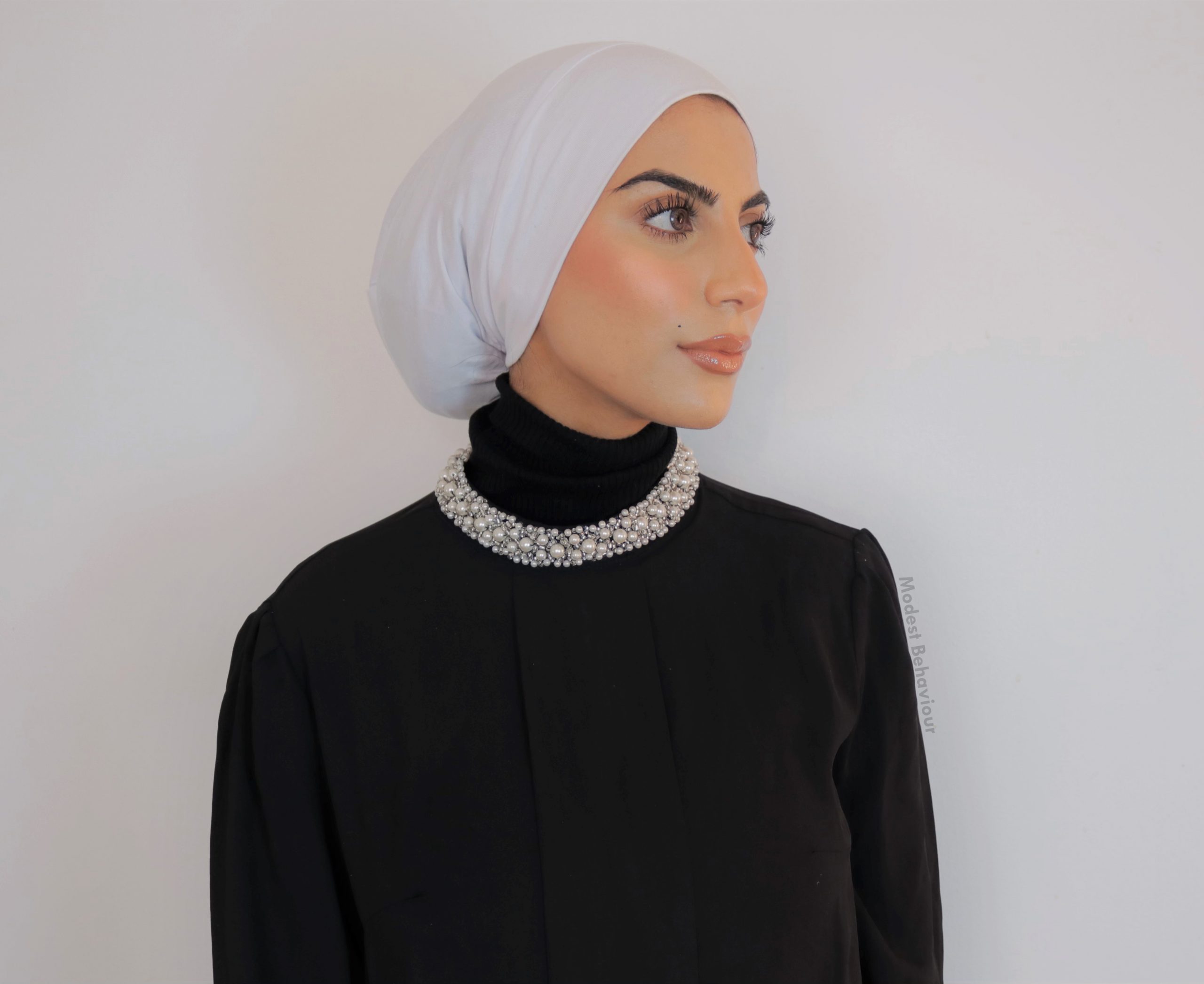 PeacePray Silky Satin Lined Hijab Undercap, Non-Slip Cotton Hijab Underscarf