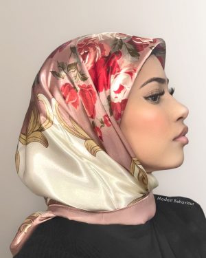 Patterned Silk Square Hijabs